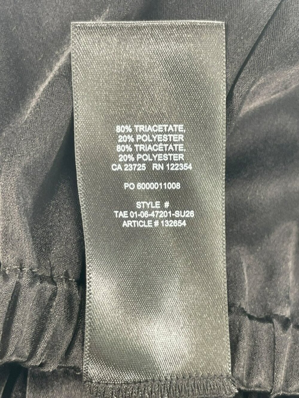 Aritzia Babaton Archer Wide Leg Black Pants Soft & Comfy Luxury Women's Sz S NEW - Picture 7 of 7